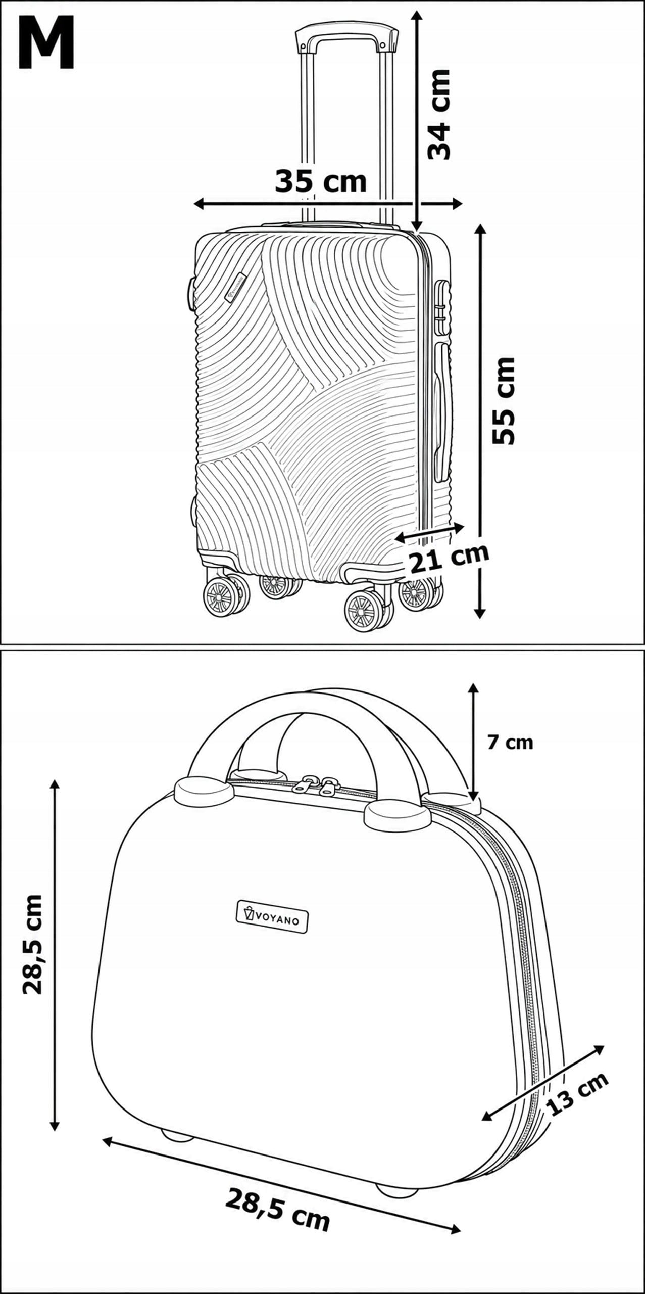 TRAVEL SUITCASES SET OF TRAVEL SUITCASES WHEELS CABIN MEDIUM LARGE 4x Manufacturer code 065596MG