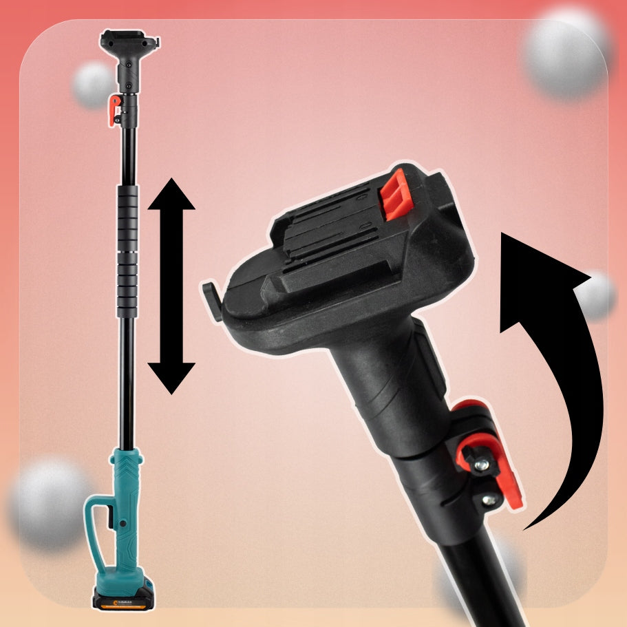 TREE CHAINSAW WITH ADJUSTABLE BOOM WIRELESS 2xAKU Brand Durabuild