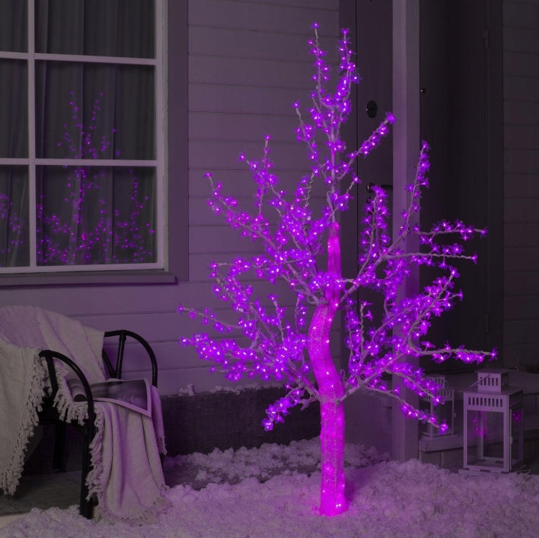 TREE CHERRY JAPANESE LED 180CM PINK FLOWERS FLASH FESTIVE OUTDOOR Brand 100