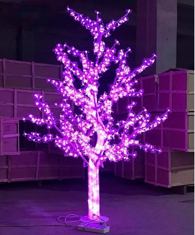 TREE CHERRY JAPANESE LED 180CM PINK FLOWERS FLASH FESTIVE OUTDOOR