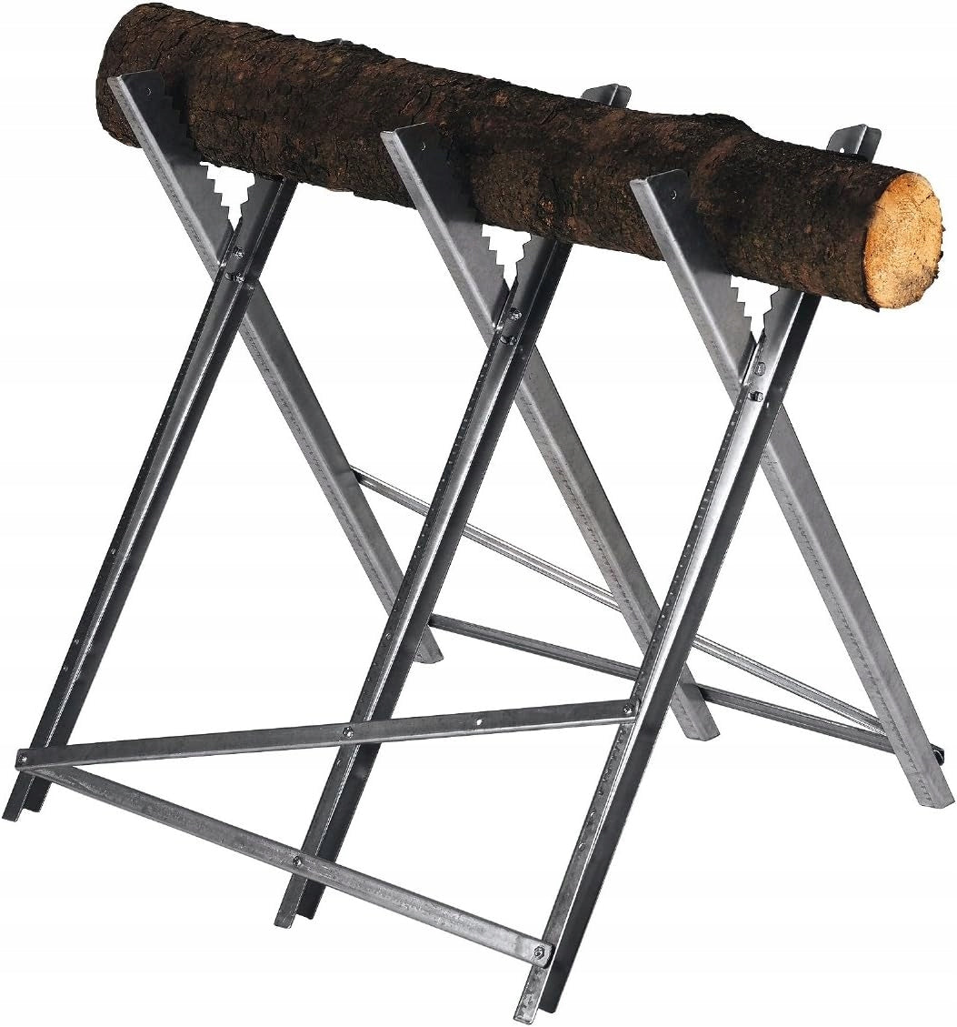 TREE CUTTING MARE 120KG METAL SILVER GALVANIZED STEEL STRONG SOLID Packaging status original