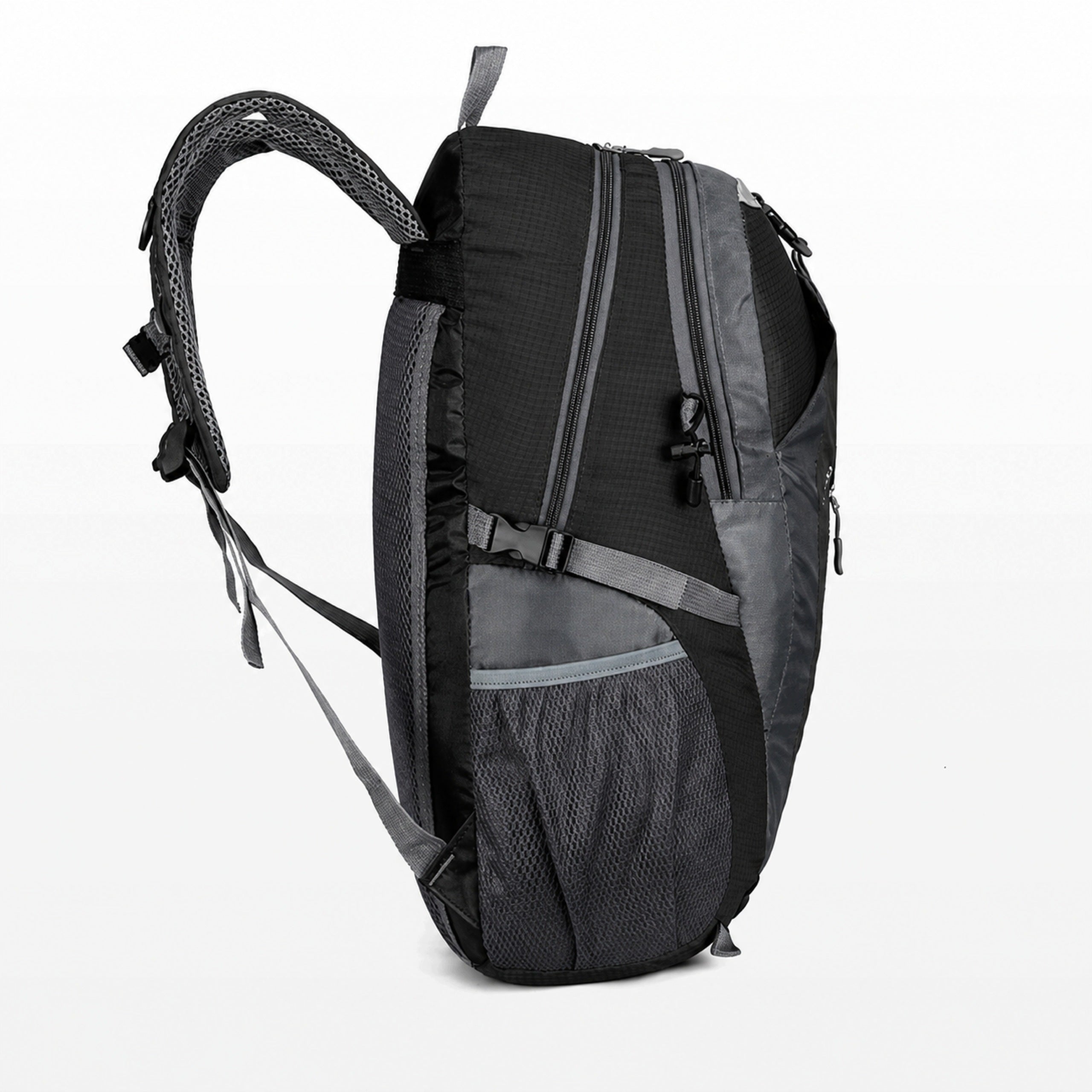 TREKKING BACKPACK 40L MOUNTAIN MEN'S WOMEN'S WATERPROOF BLACK Manufacturer code PLECAK TURYSTYCZNY PODRÓŻNY W GÓRY 40L MOCNY