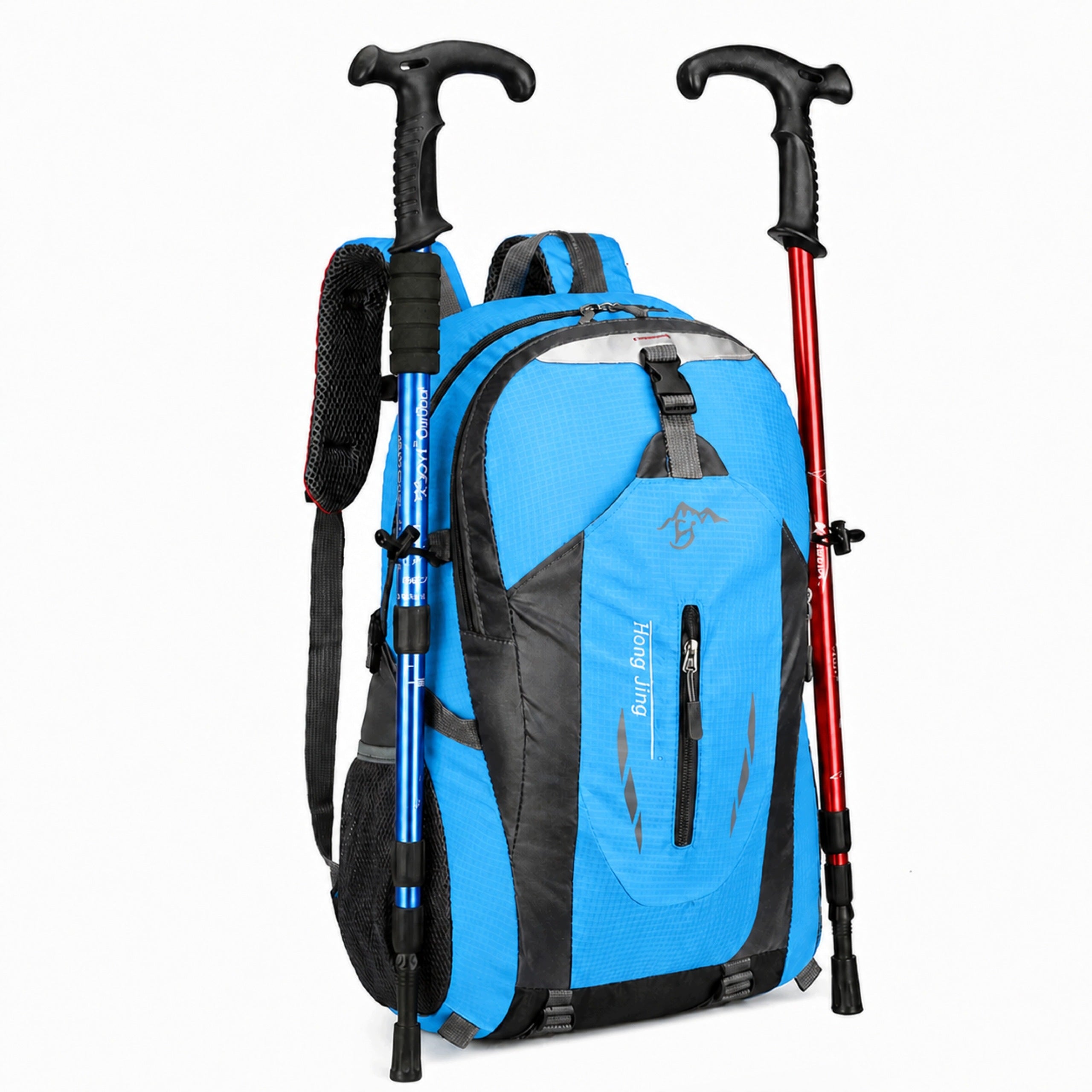 TREKKING BACKPACK 40L MOUNTAIN MEN'S WOMEN'S WATERPROOF BLUE Packaging status original