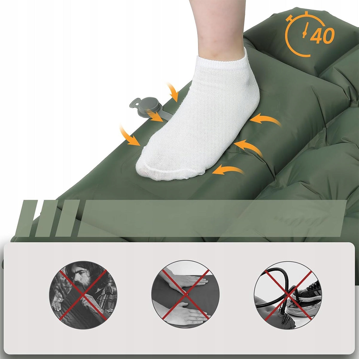 TREKKING MATTRESS 200X70X10 CM Manufacturer code 4037309543217