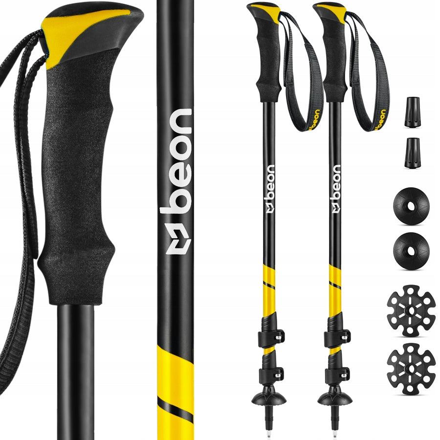 TREKKING POLES FOLDING NORDIC WALKING POLES TELESCOPIC ALUMINIUM
