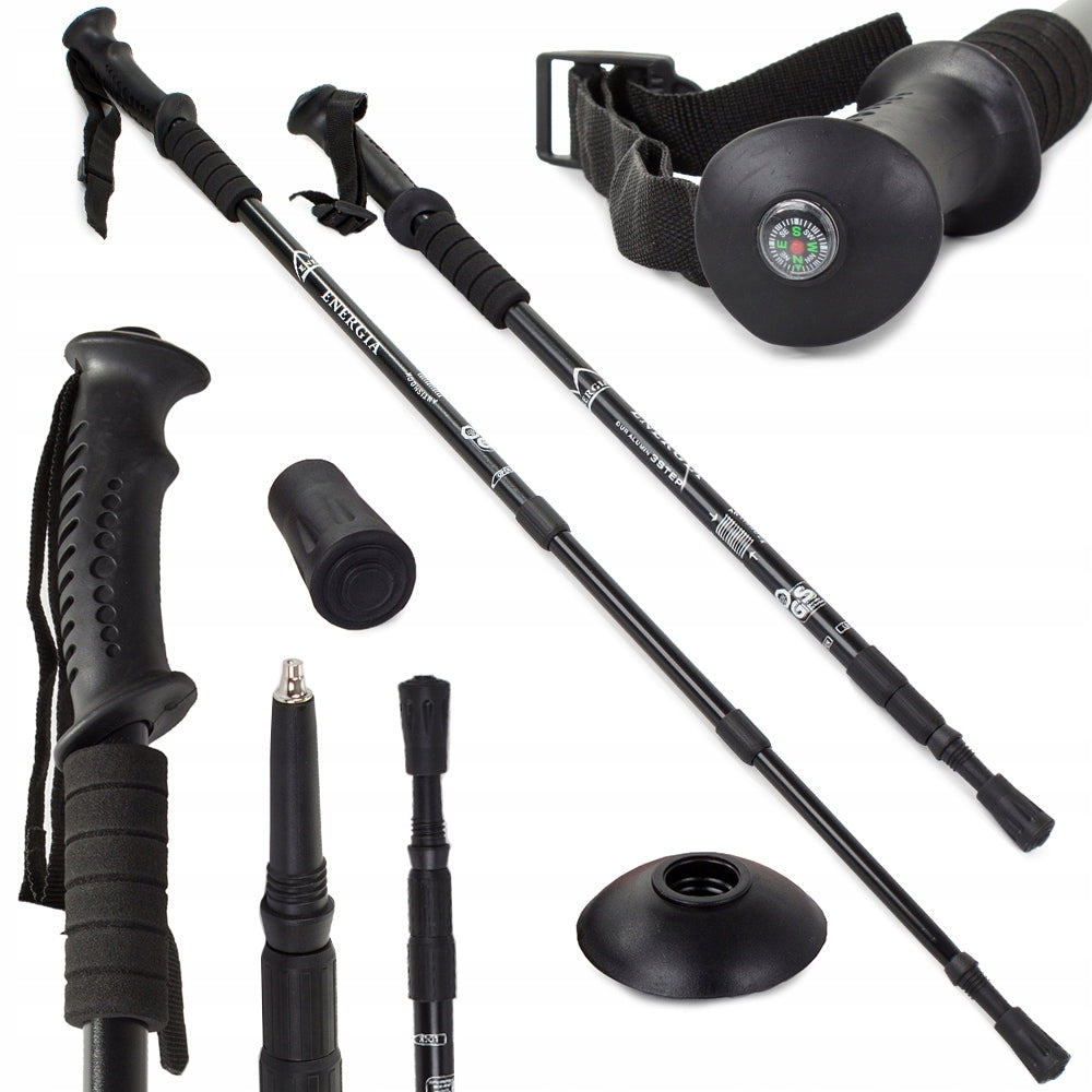 TREKKING POLES FOR WALKING ADJUSTABLE FOLDING 2 PACK