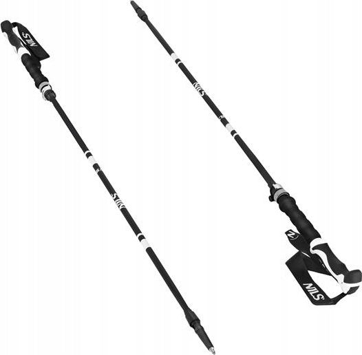 TREKKING POLES NILS ALUMINIUM TK8603 ADJUSTABLE 38,5-135CM Color black