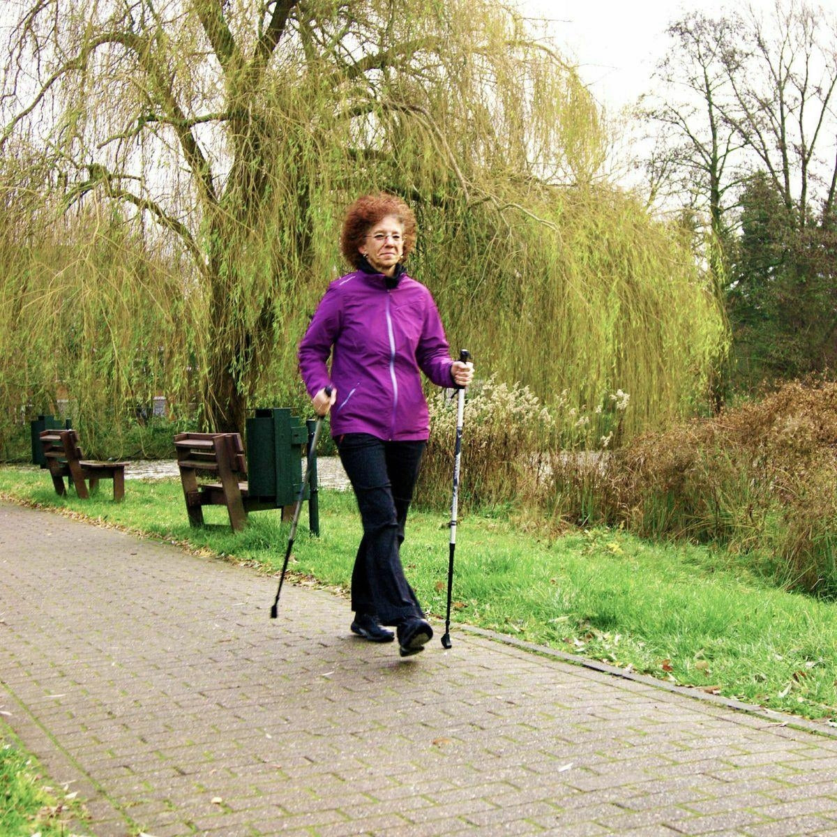 TREKKING WALKING POLES NORDIC WALKING POLES BEST SPORTING ADJUSTABLE EAN (GTIN) 4009197512903