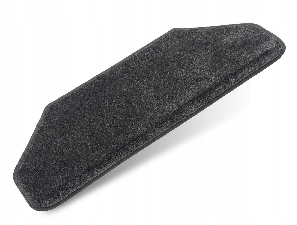 TREPA RUGS FOR WOODEN STAIRS, ANTI-SLIP, SHAGGY GRAPHITE Manufacturer code MrCarpet