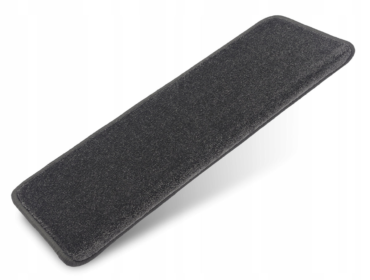 TREPA RUGS FOR WOODEN STAIRS, ANTI-SLIP, SHAGGY GRAPHITE