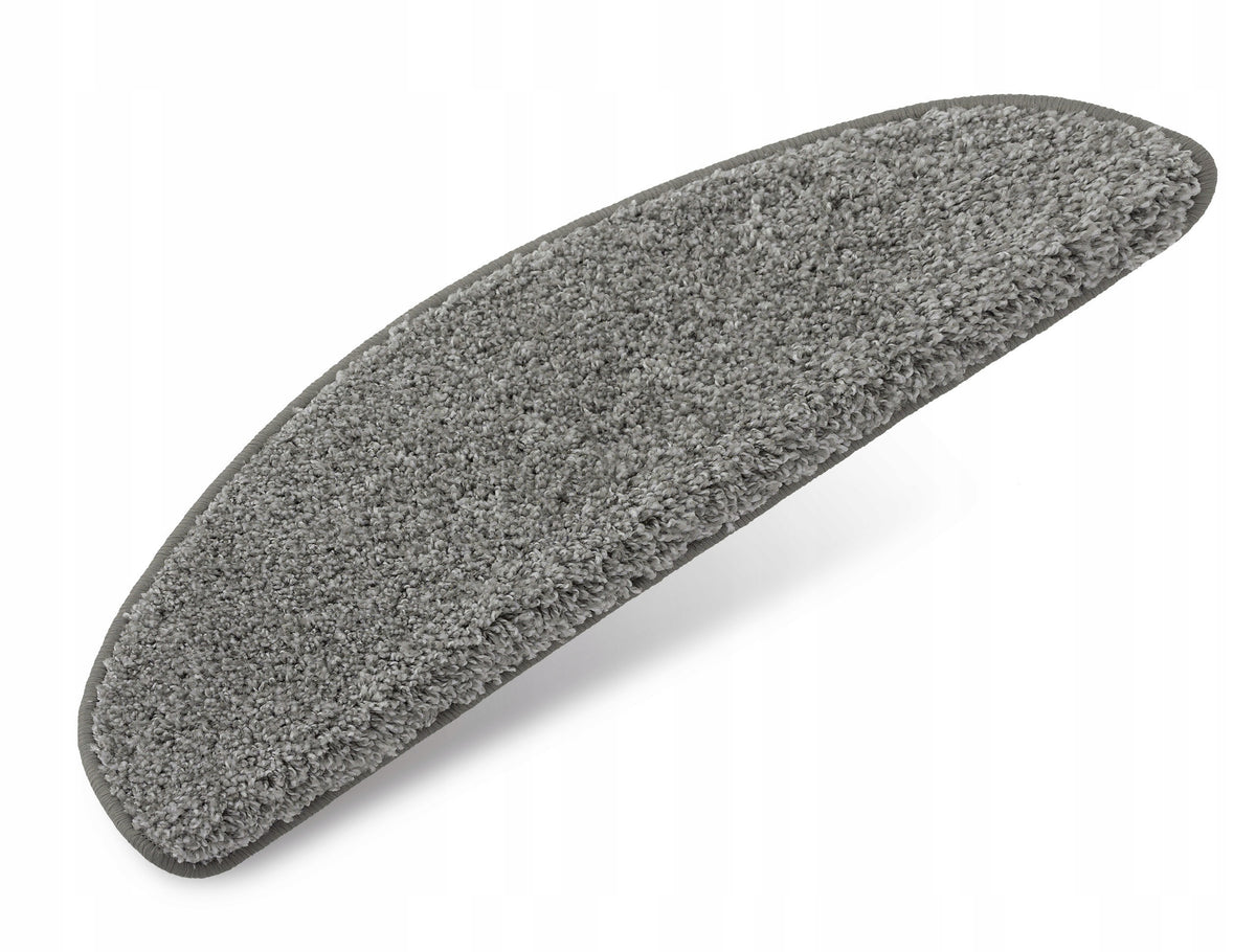 TREPY RUG COVERS FOR WOODEN STAIRS NON-SLIP SHAGGY GREY