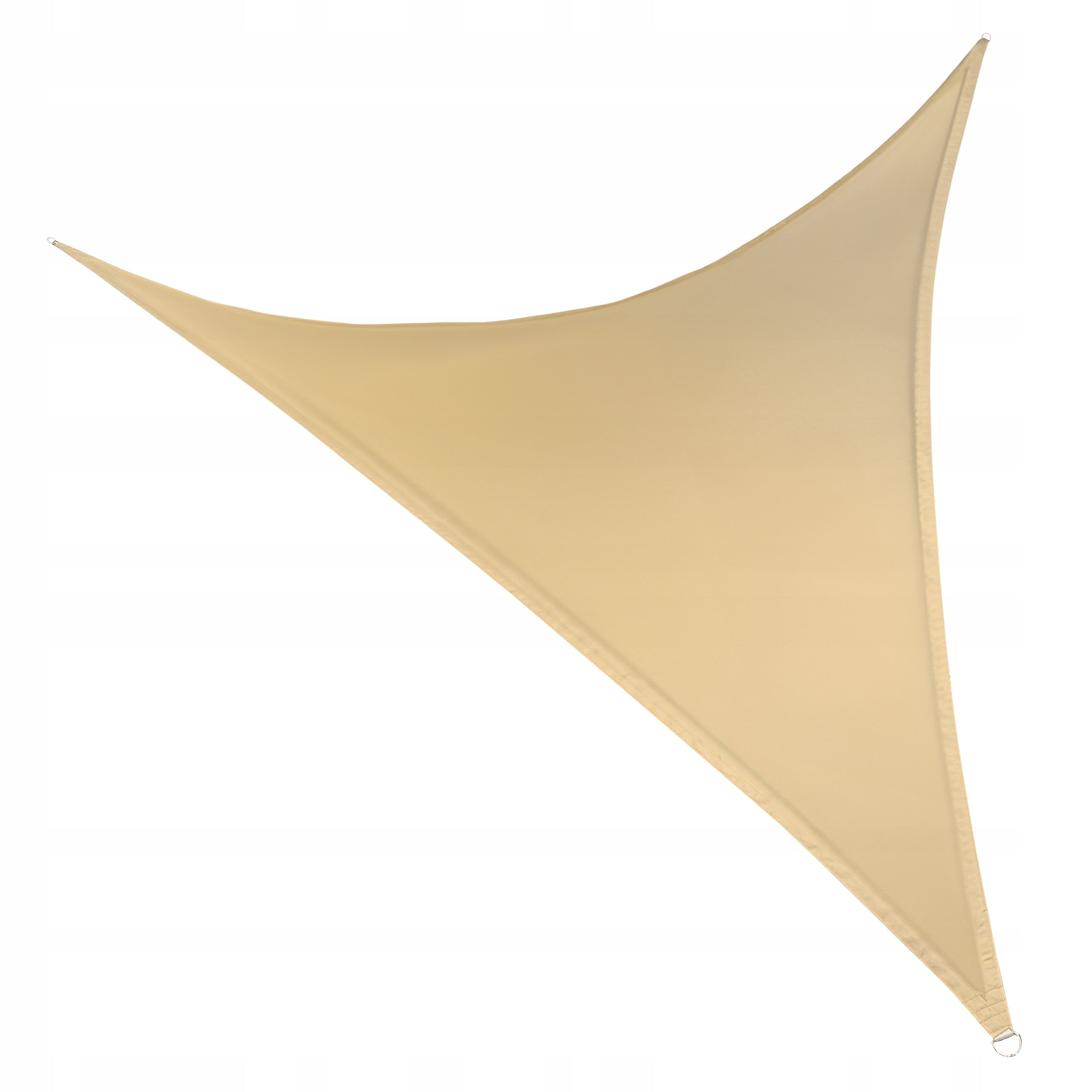 TRIANGULAR SOLAR SAIL, WATERPROOF UV, TERRACE AWNING 5x5x5m BEIGE