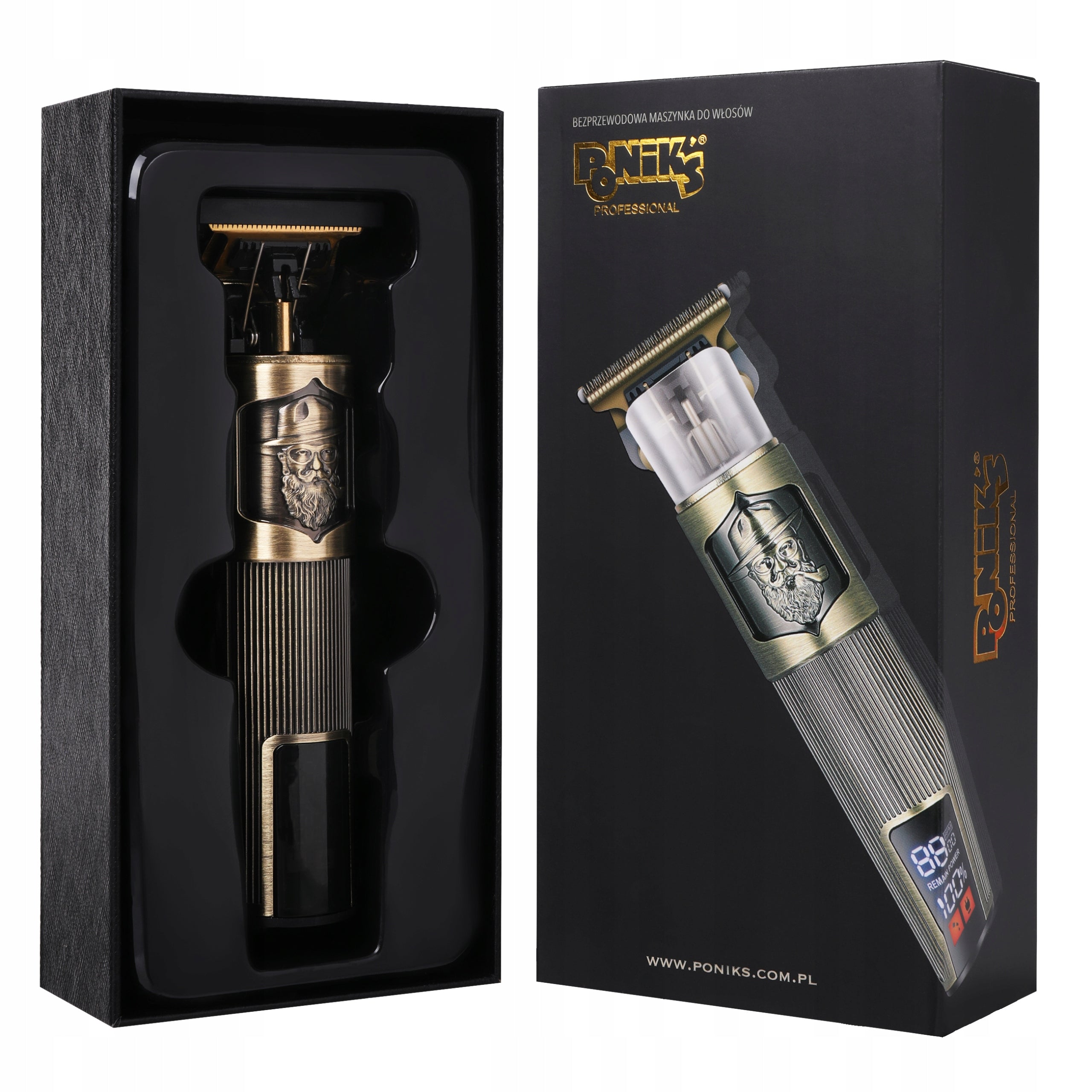 TRIMMER FOR CUTTING BEARD SHAVING BEARD ADJUSTMENT LCD Packaging status original