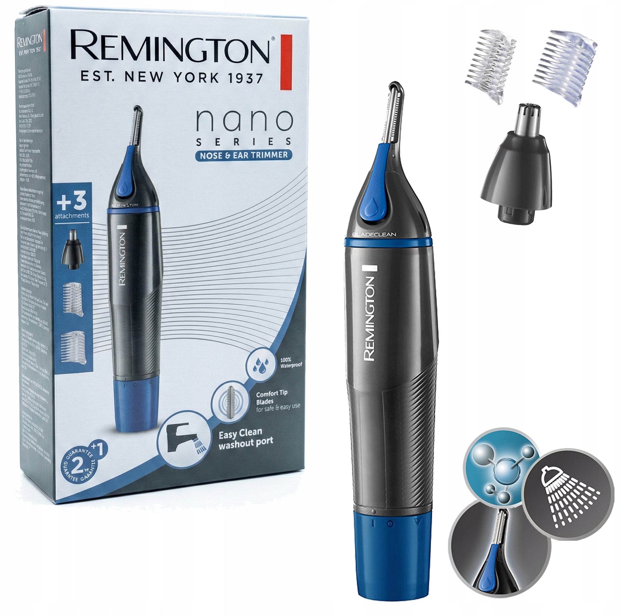 TRIMMER NOSE SHAVER EYEBROWS 3in1 REMINGTON NE3850