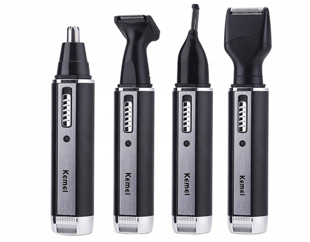 TRIMMER SHAVER BEARD NOSE CLIPPER EAR HAIR SHAVING FACIAL HAIR 4IN1 STRONG Dominant color black