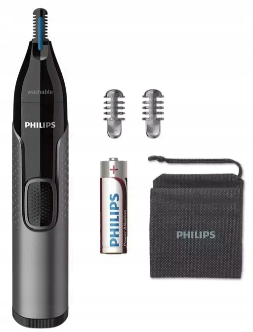 TRIMMER SHAVER PHILIPS FOR NOSE EYEBROWS EARS PHILIPS RAZOR + CASE Manufacturer code MAŁY TRYMER DO NOSA, BRWI I USZU
