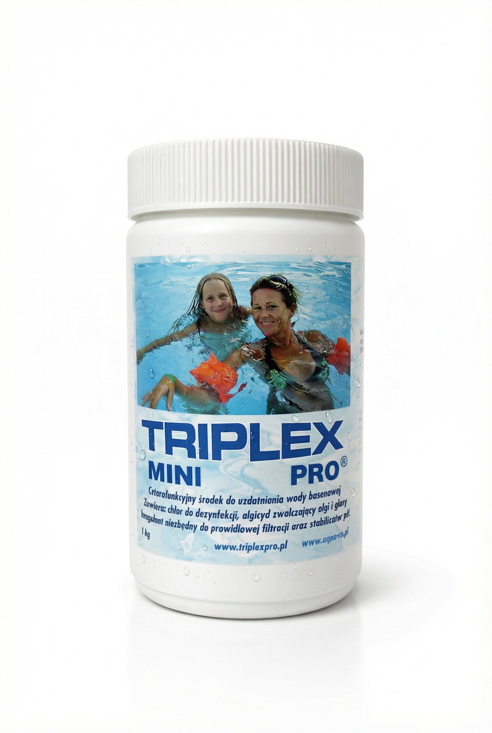 TRIPLEX PRO MINI 1 kg tablets POOL 4in1 CHLORINE ANTIALGAE Packaging status original