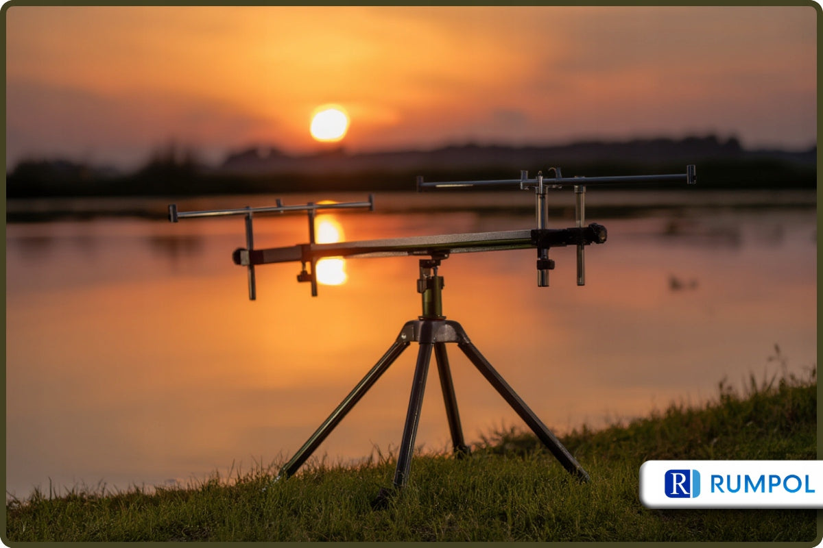 TRIPOD CARP STAND FOR 3 RODS STEEL ADJUSTABLE 280529 RUMPOL Manufacturer code 280529