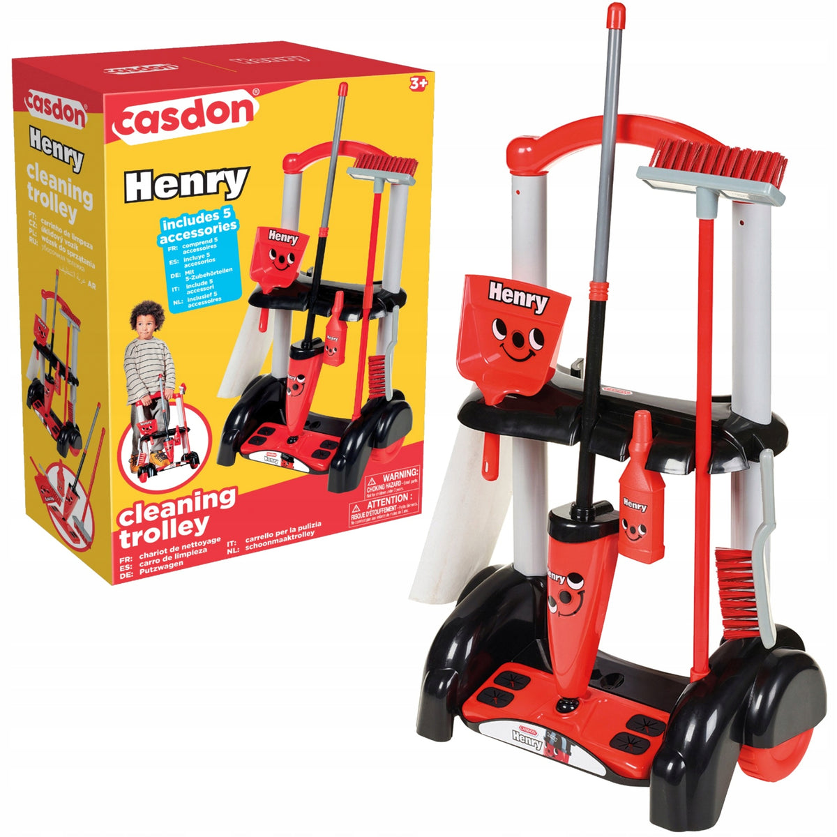 TROLLEY CLEANING KIT HENRY MOP BROOM SWEEPER WITH DUSTPAN CASDON
