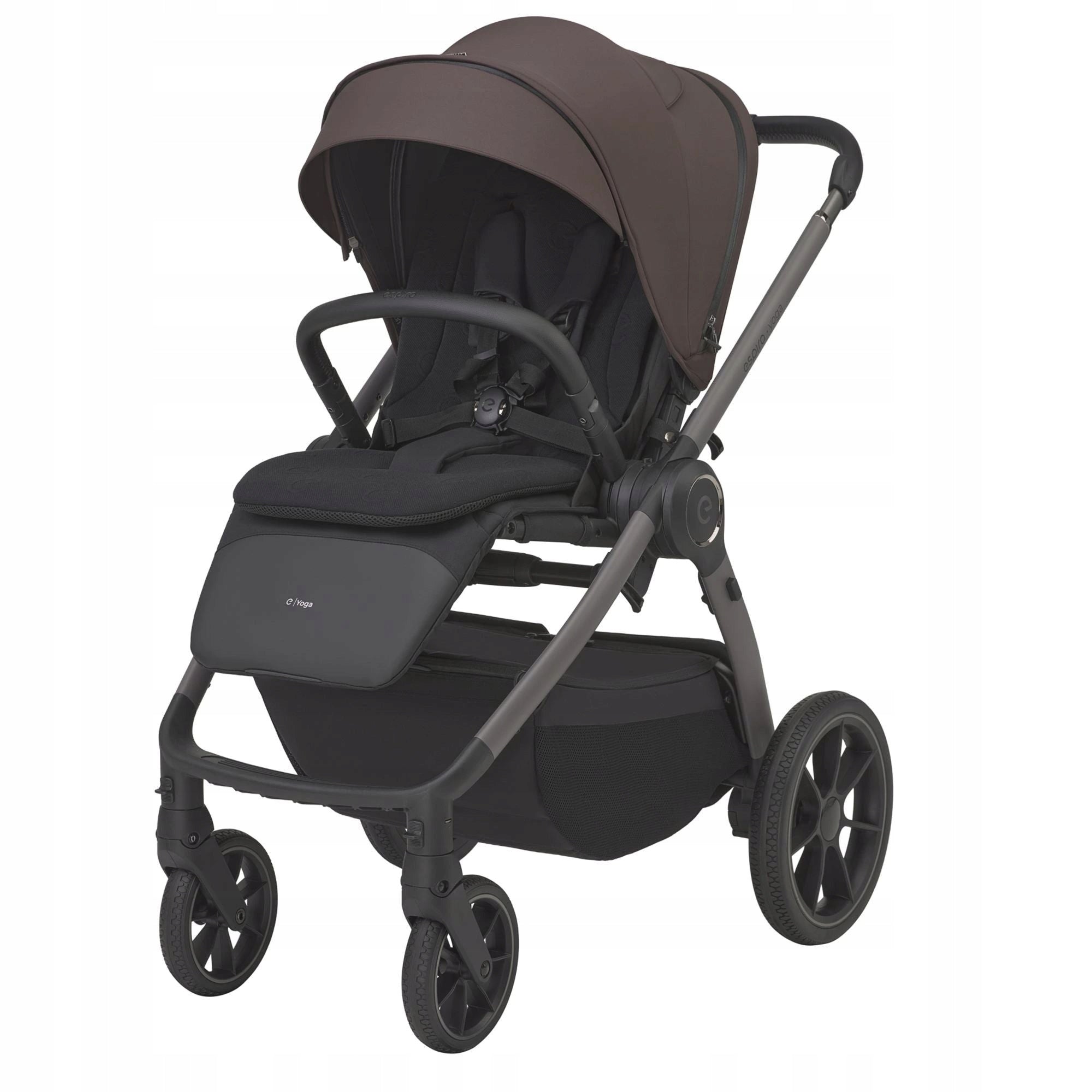 TROLLEY ESPIRO YOGA 4in1 SEAT BUZ PRO BASE ISOFIX kol 208 ESSENCE CHOCOLATE Manufacturer code yoga 109