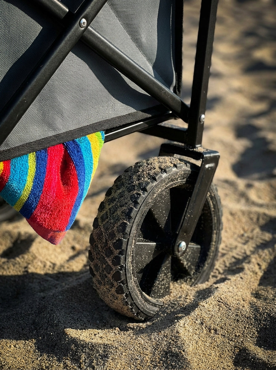 TROLLEY FC001 TRANSPORT FOLDING TOURIST GARDEN BEACH WAGON 100KG Kind trolley