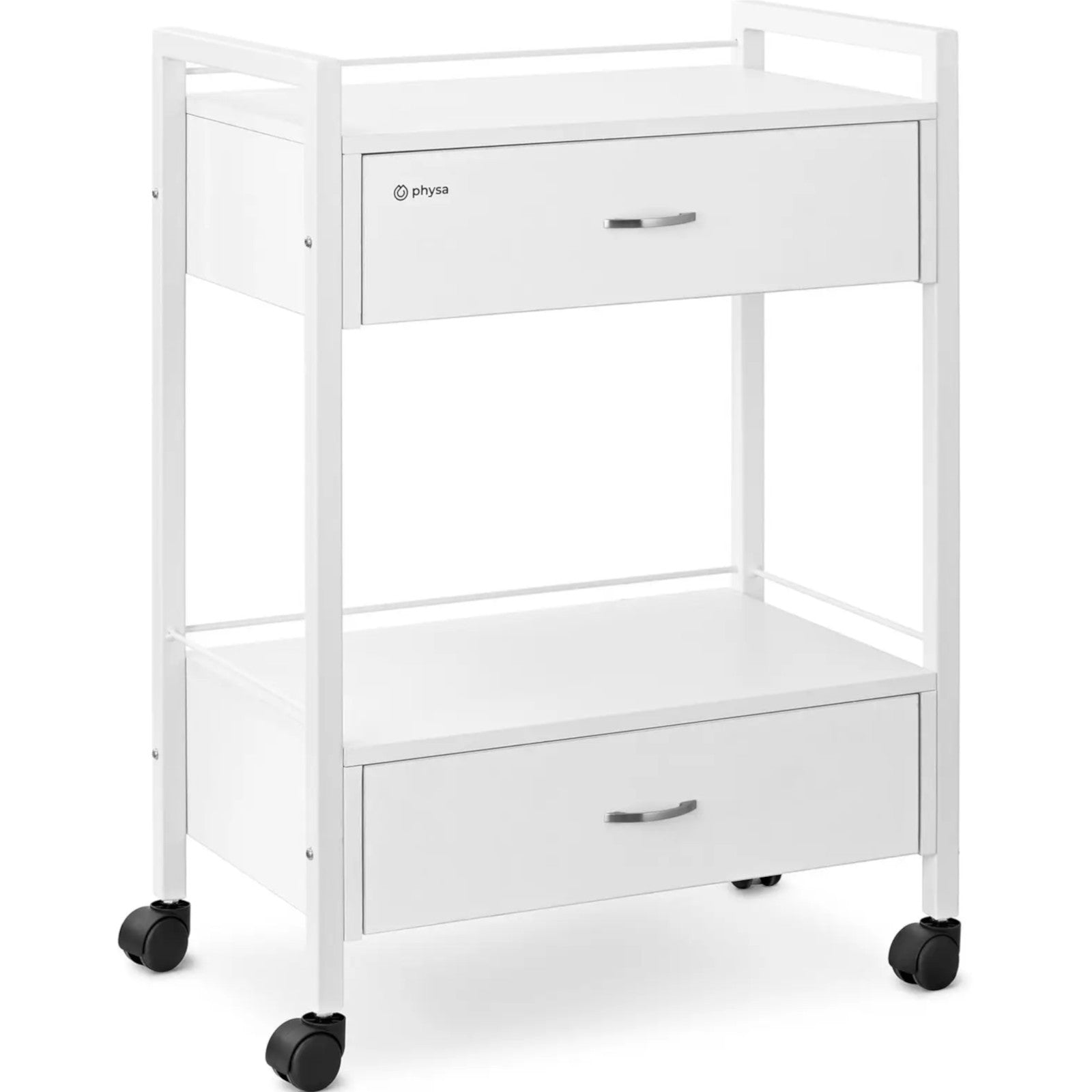 TROLLEY HAIRDRESSER COSMETIC HELPER 2 DRAWERS 2 SHELVES 62.5X40X85.5 CM Brand Physa