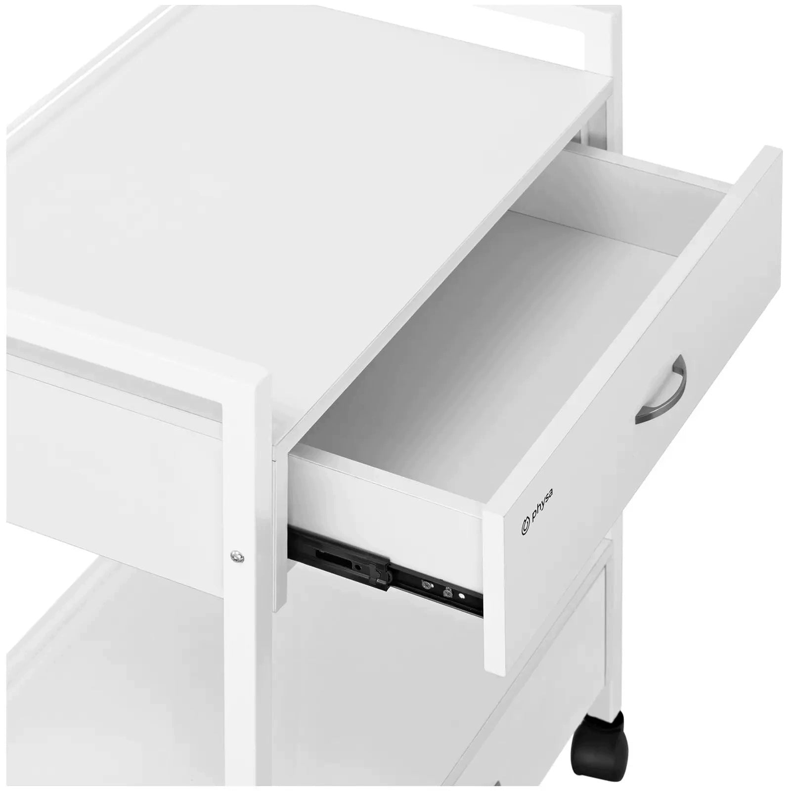 TROLLEY HAIRDRESSER COSMETIC HELPER 2 DRAWERS 2 SHELVES 62.5X40X85.5 CM Product weight with unit packaging 96.3 kg