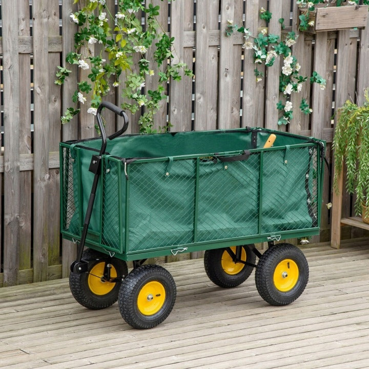 TROLLEY LARGE GARDEN TRANSPORT FOLDING 200L WHEELBARROW PUMPED WHEELS HIT Manufacturer code WOZ-TRANSP-550