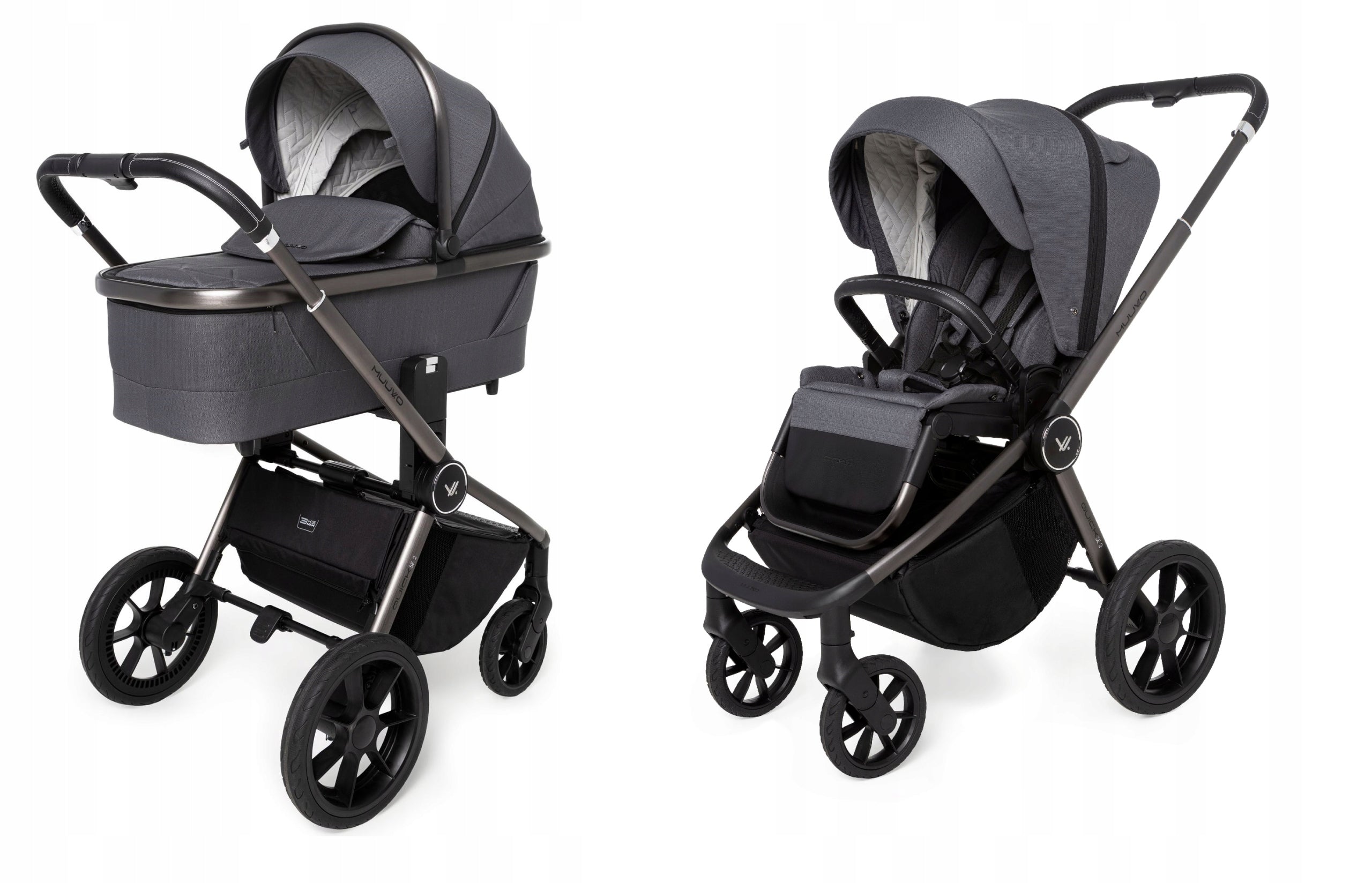 TROLLEY MUUVO QUICK SE 2 DIAMOND GRAPHITE 2IN1+ACCESSORIES Manufacturer code 50413