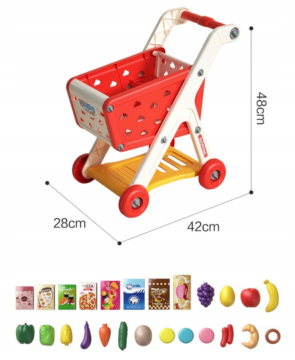 TROLLEY SHOPPING CART STABLE ACCESSORIES GIFT FOR CHILDREN Brand Pan i Pani Gadżet