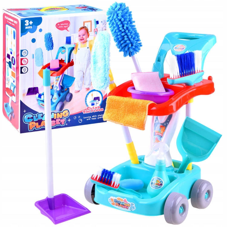 TROLLEY WITH ACCESSORIES CLEANING KIT