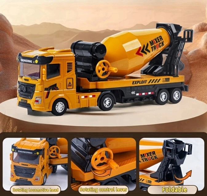 TRUCK DUMP TRUCK EXCAVATOR CONCRETE MIXER SET CONSTRUCTION CARS Brand Martius