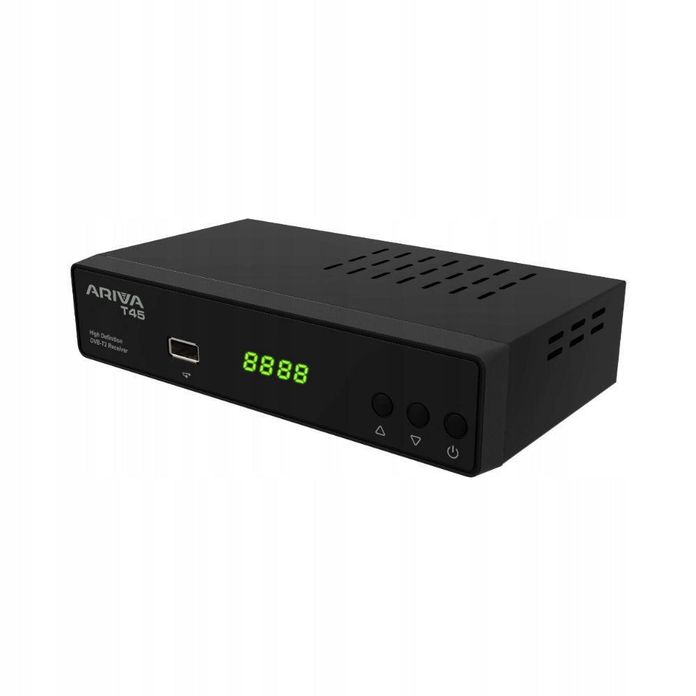 TUNER Ariva T45 terrestrial TV set-top box T2 H265 FERGUSON HDMI Manufacturer code T45