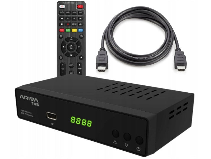 TUNER Ariva T45 terrestrial TV set-top box T2 H265 FERGUSON HDMI