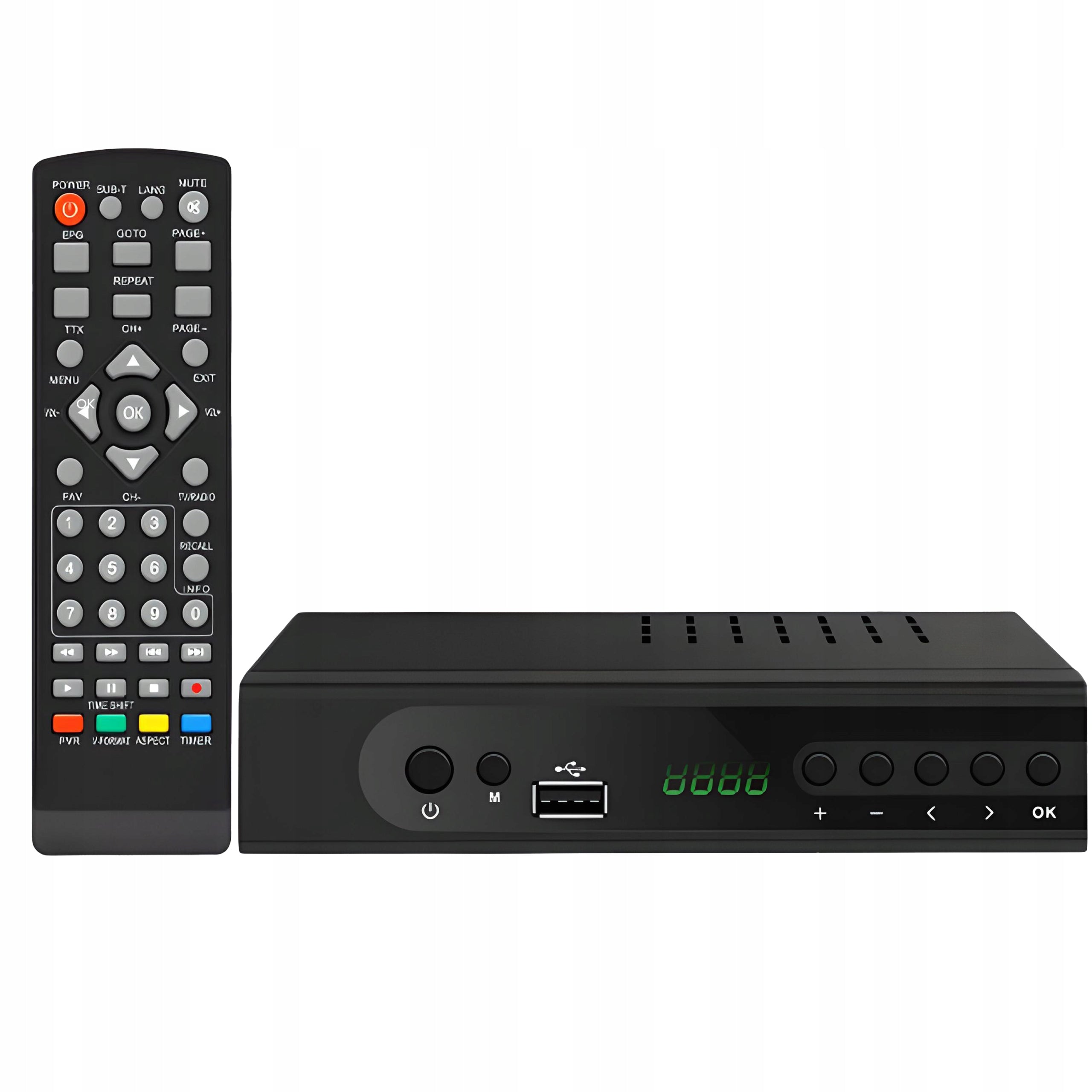 TUNER DECODER DVB T2 HEVC H.265 TERRESTRIAL TV 4K ULTRA HD USB REMOTE CONTROL Packaging status original