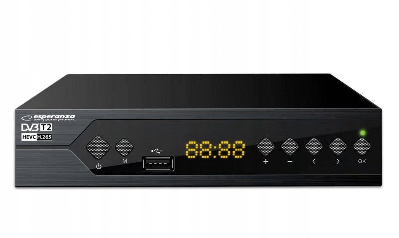 TUNER DECODER TERRESTRIAL HD DVBT2 HEVC H.265 EV107P EAN (GTIN) 5903876791209