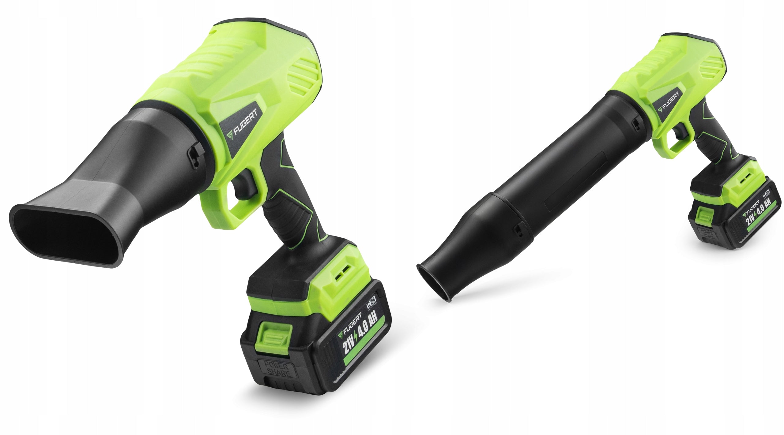 TURBO ELECTRIC BLOWER CORDLESS BRUSHLESS GARDEN 2X 21V Power supply rechargeable battery
