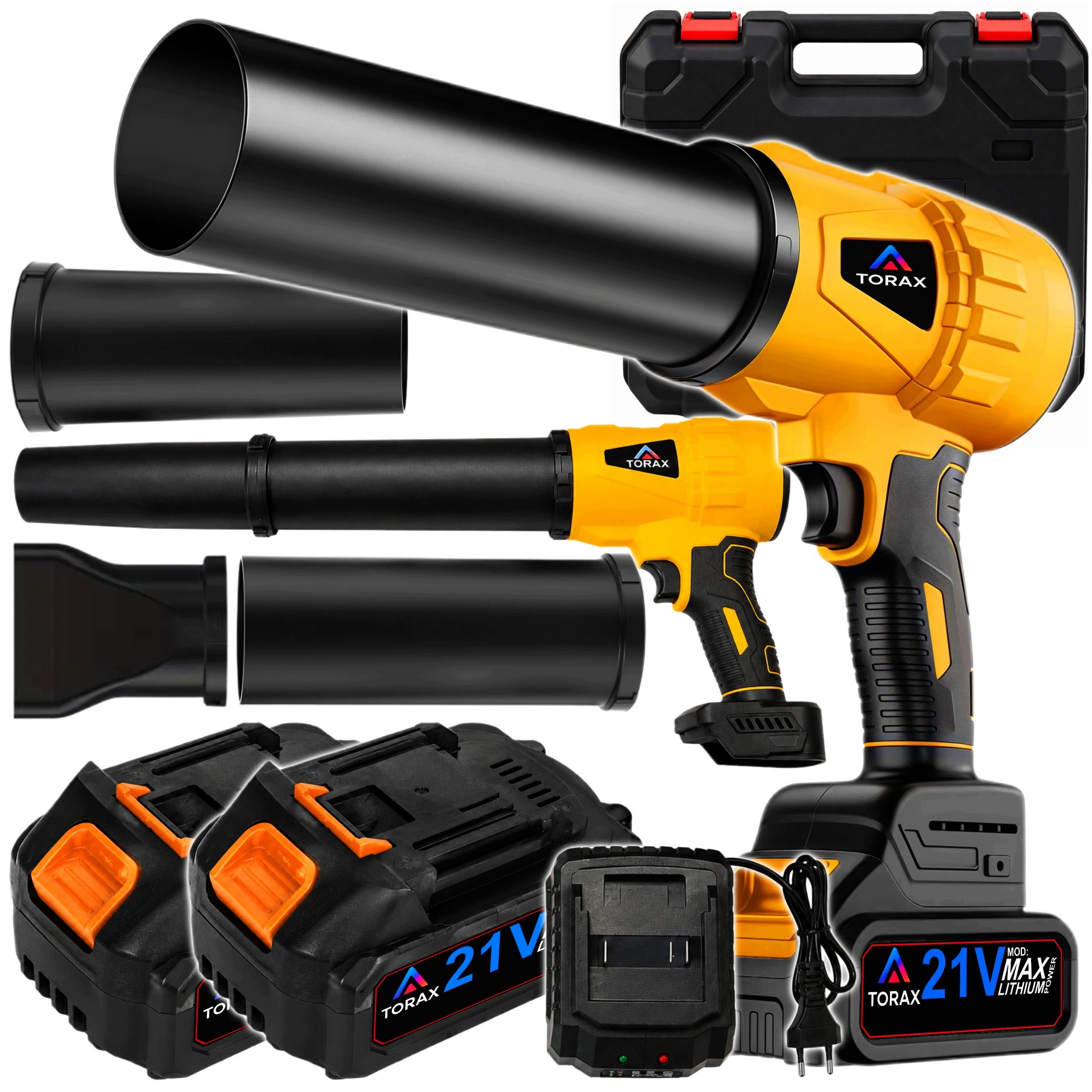 TURBO ELECTRIC BLOWER CORDLESS BRUSHLESS GARDEN 2X5Ah 21V