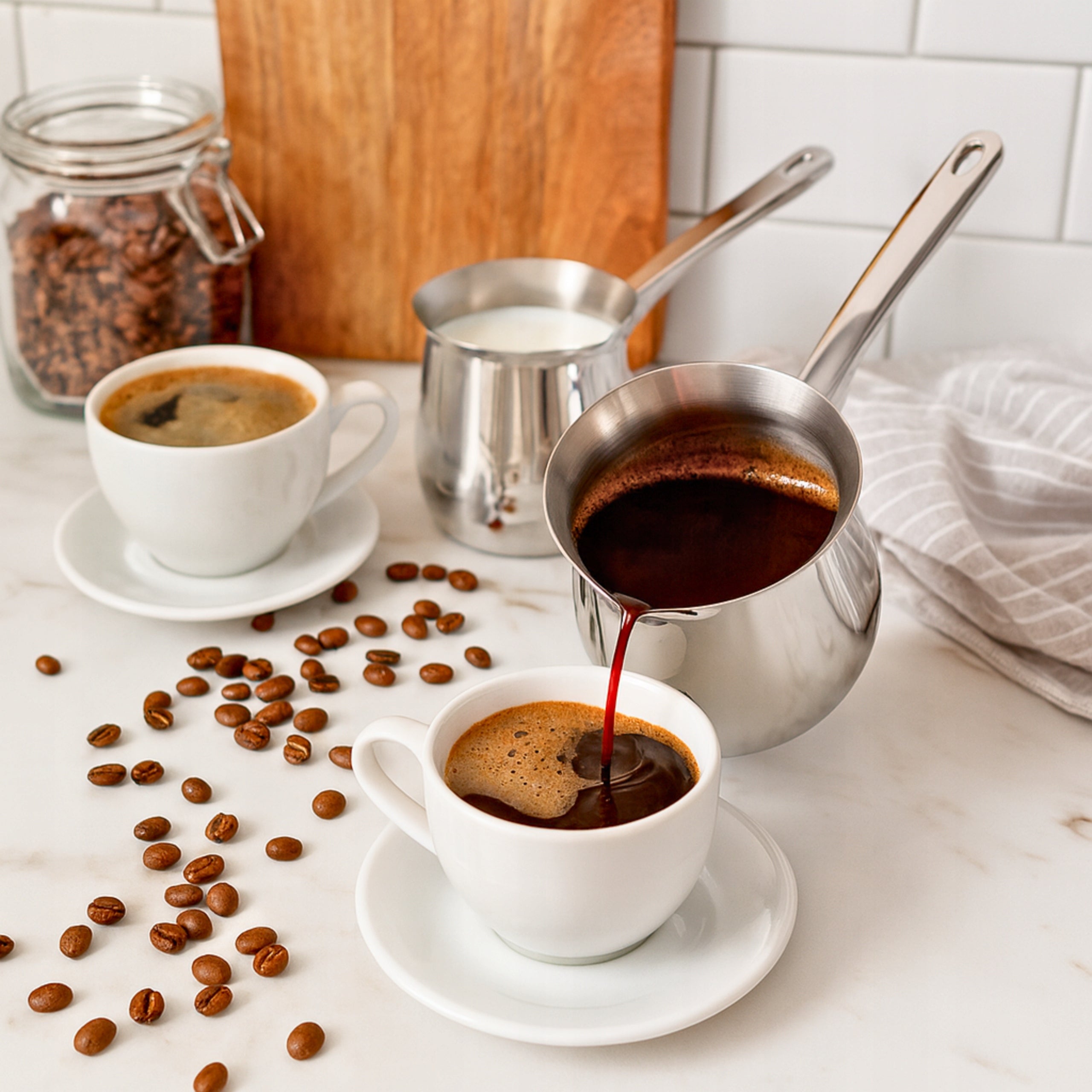 TURKISH COFFEE CRUCIBLES 600/800/1000 ml MILK FROTHING POT EAN (GTIN) 5905155012180