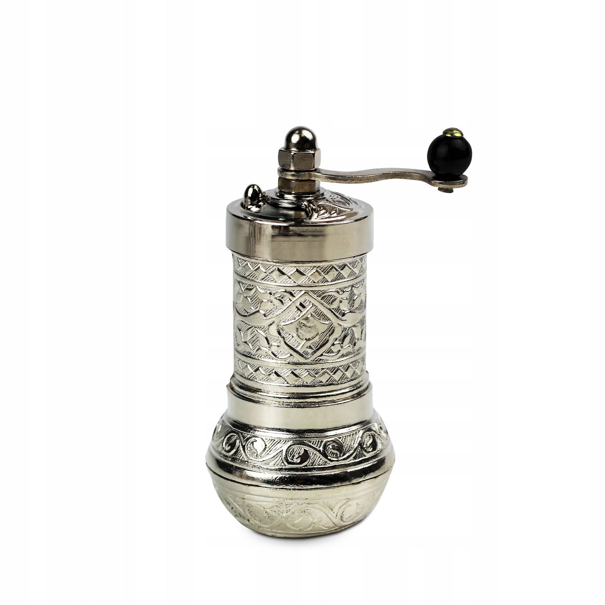 TURKISH HAND GRINDER TRADITIONAL SILVER DECORATION