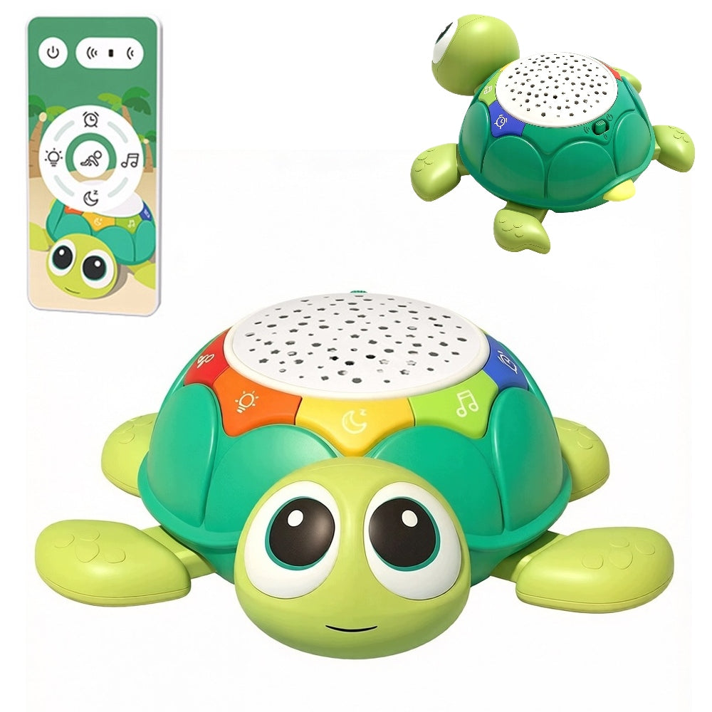 TURTLE CRAWLING TOY WITH REMOTE CONTROL PROJECTOR STARS LIGHT MUSIC