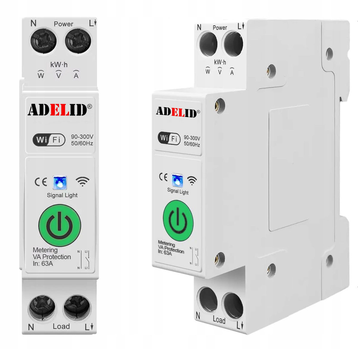 TUYA RELAY WITH CURRENT MEASUREMENT FUSE WIFI METER DIN RAIL 10-63A