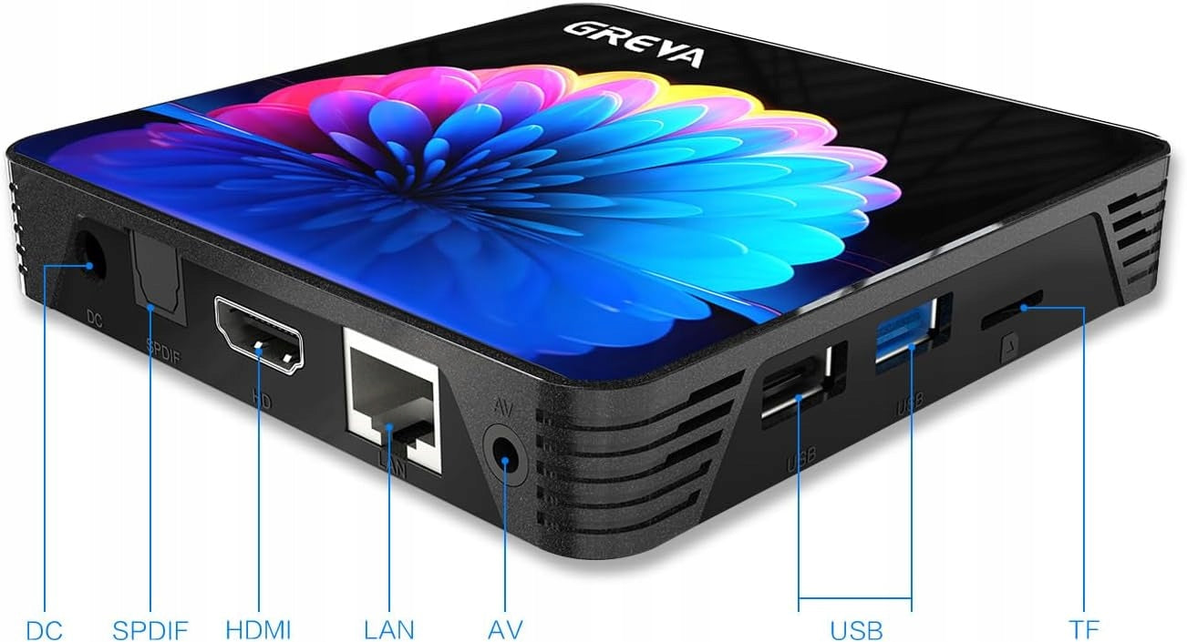 TV BOX ANDROID PLAYER 13 4GB 32GB 8K WIFI Packaging status original