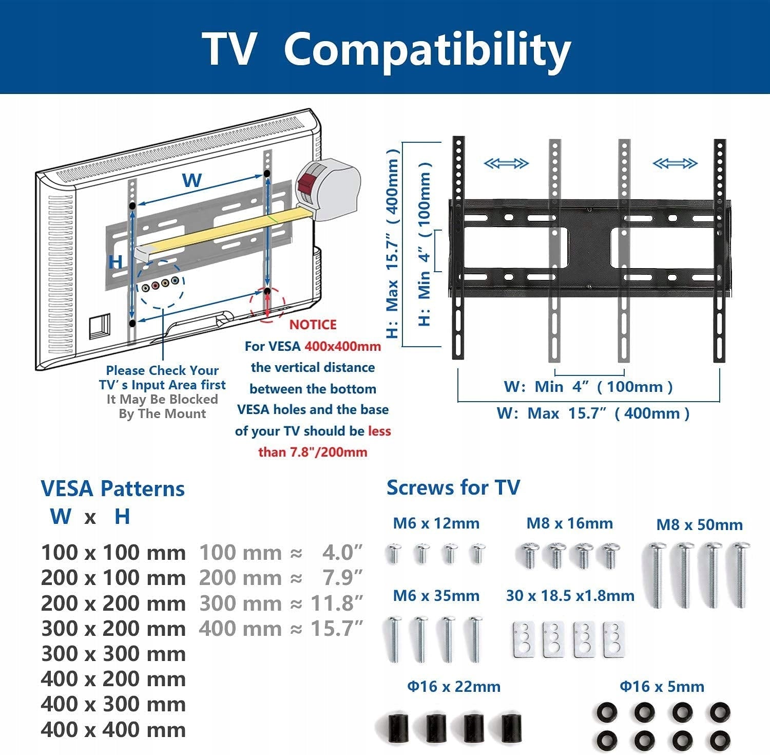 TV Base Hanger Holder 26-55 Inches Model UT2002