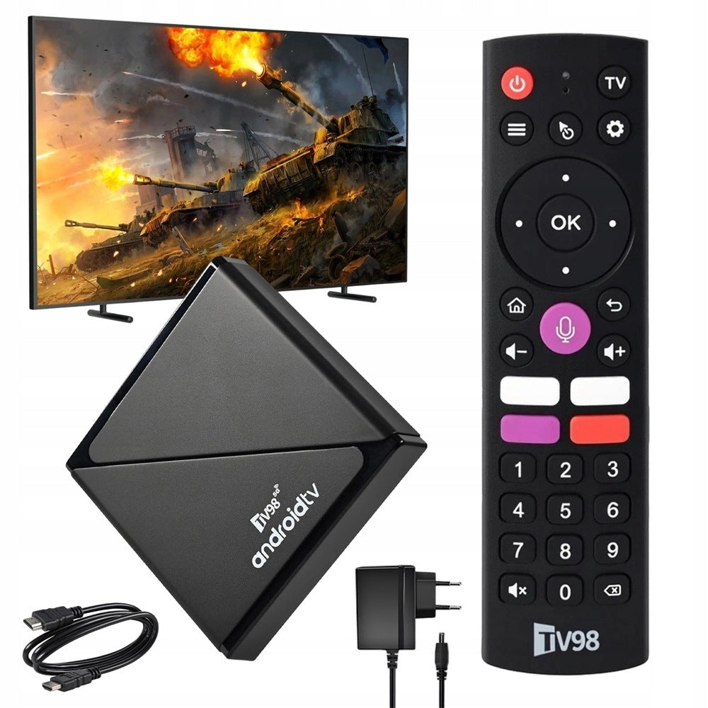 TV Box Device With Android 14 And Wi-Fi 5G Media Player