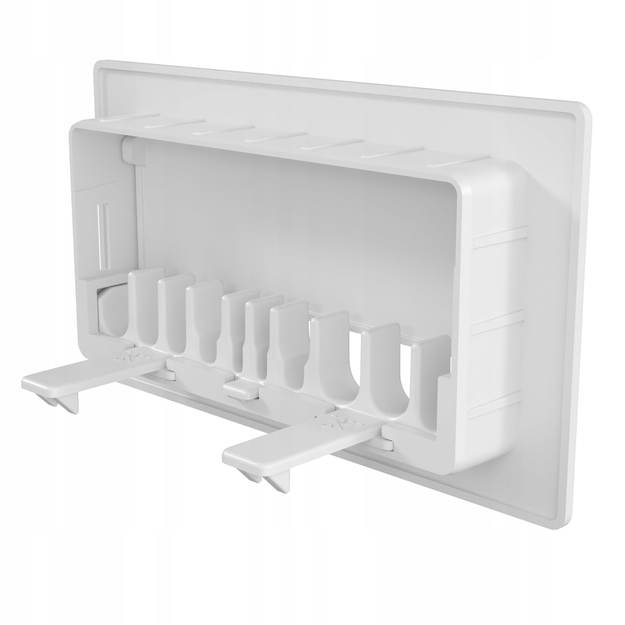 TV Cable Organizer 55 X 110 White Channel Grille Brand Awenta