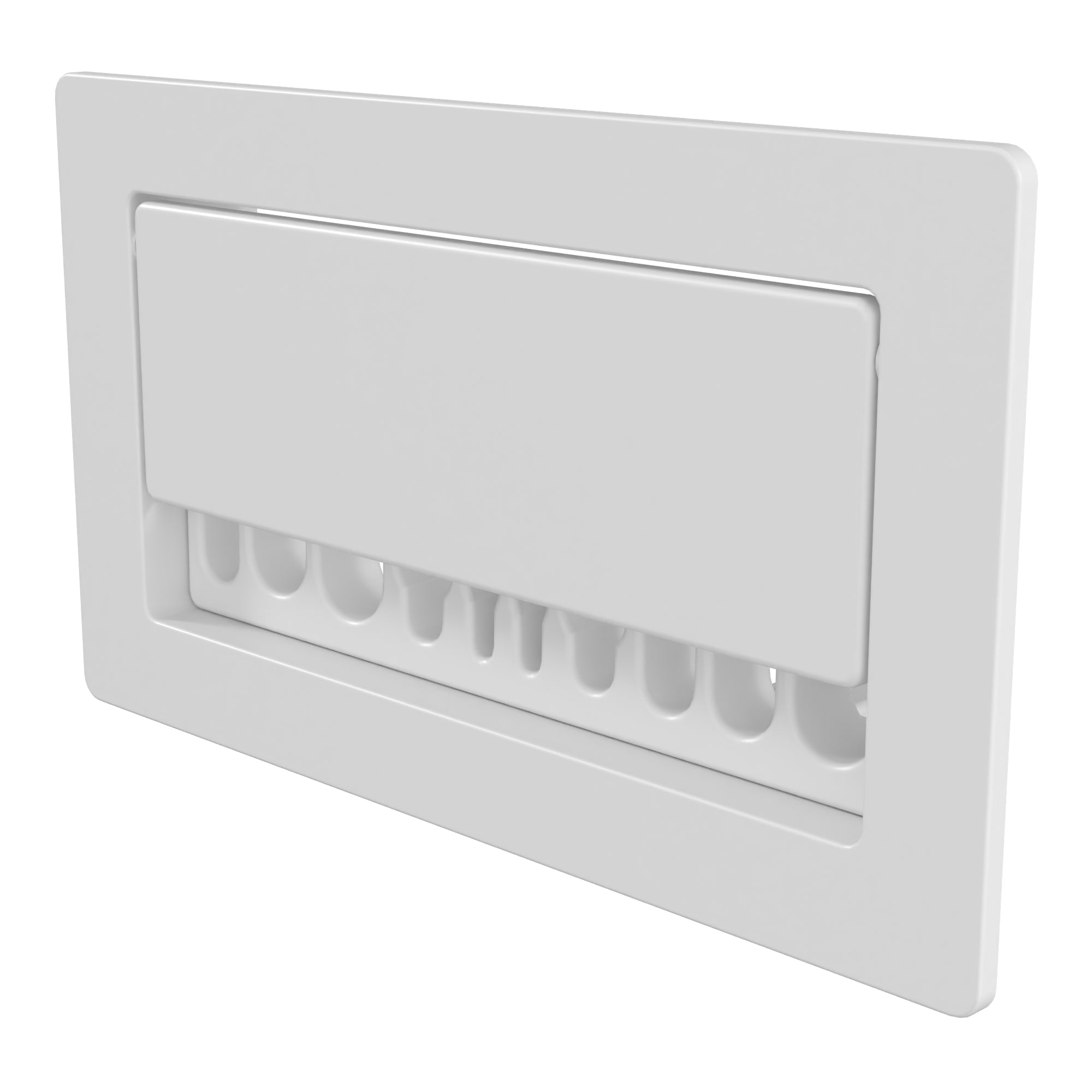 TV Cable Organizer 55 X 110 White Channel Grille Manufacturer code Organizer Biały
