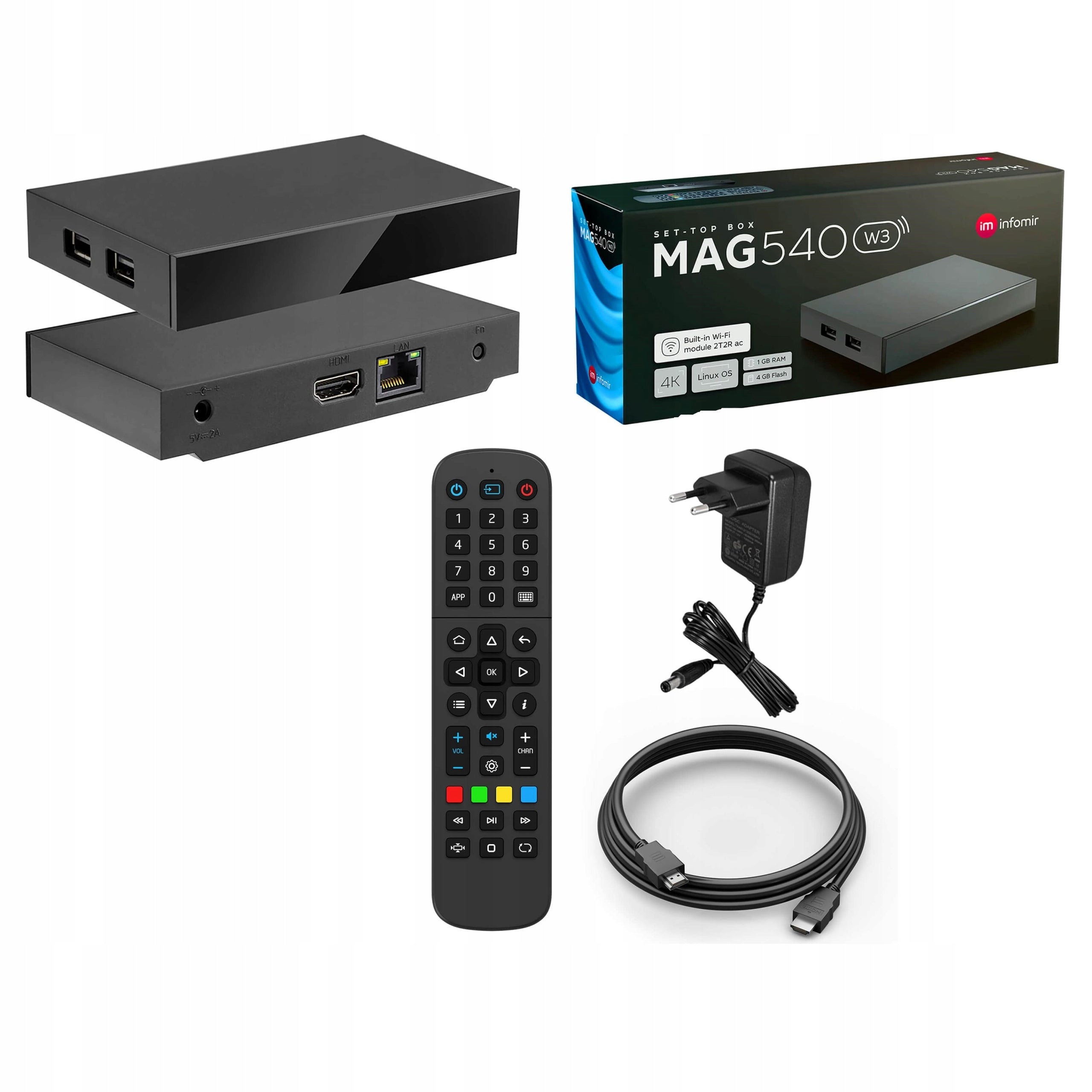 TV DECODER MEDIAPLAYER MAG 540w3 K7165 Manufacturer code 85173