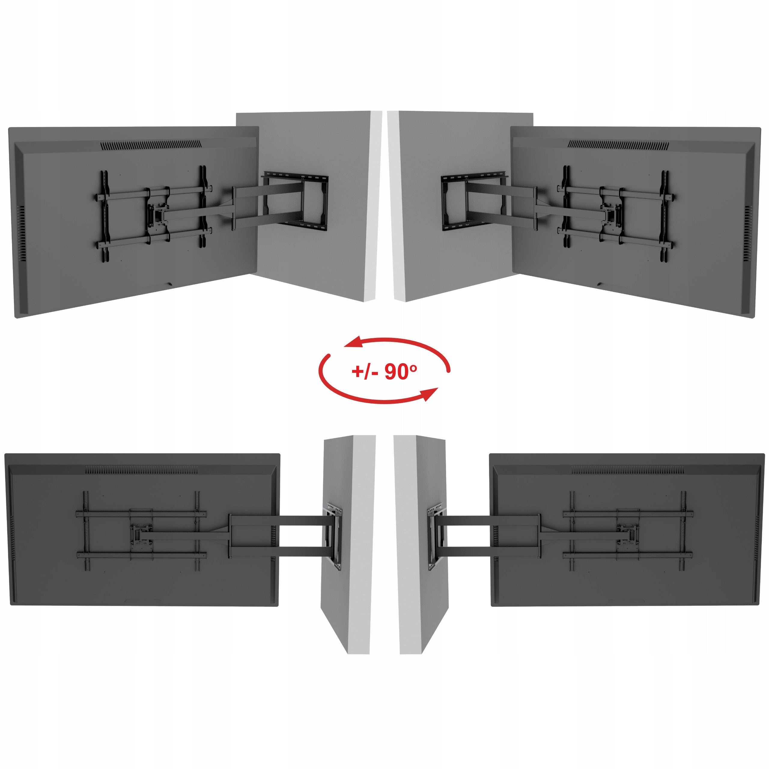 TV Holder Long 107cm TV Hanger 32-75 Inch Corner Adjustable Packaging status original