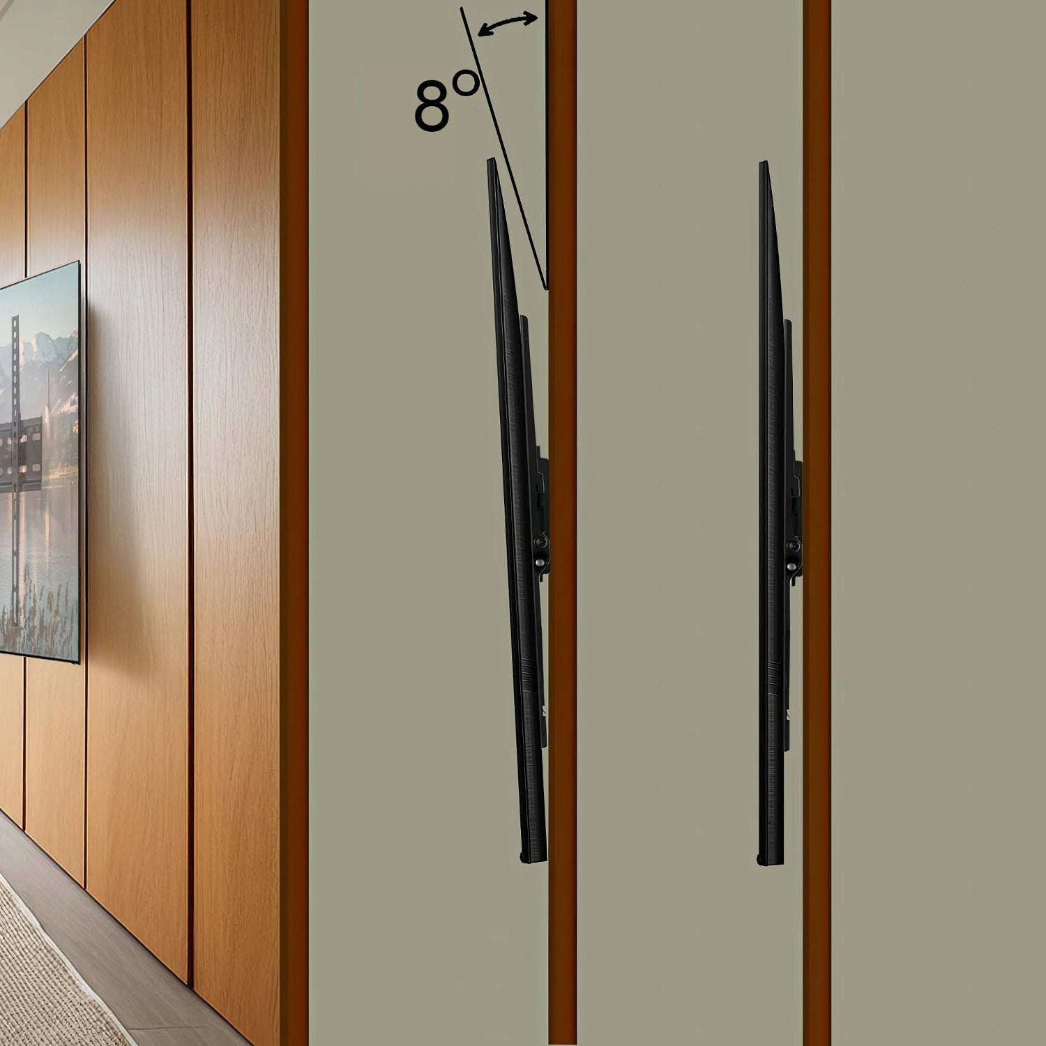 TV MOUNT 26" - 55" INCH TV HANGER 40kg FLAT TILTING STRONG Manufacturer code MC-862